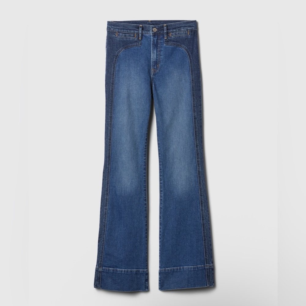 Gap Women’s High Rise '70s Flare Jeans - Picture 6 of 12